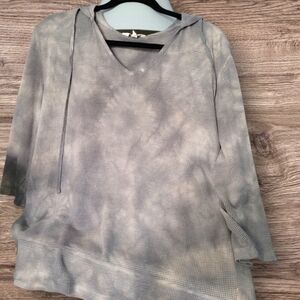 Gray Mesh Hoodie Top Coral Bay XL